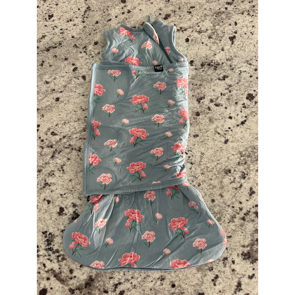 Kyte BABY Peony Floral Sleep Bag Swaddler Swaddle XS 1.0tog